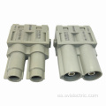 Conector de servicio pesado con terminal de tornillo axial modular